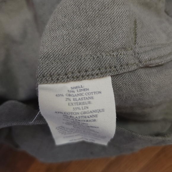 Faherty Reserve Mens Linen Blend Button Down Shirt Size M Double Pocket - Picture 7 of 7